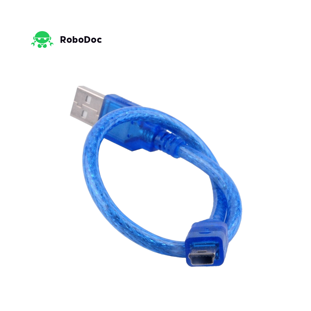 Mini USB 2.0 A To Mini B Cable For Arduino Nano White Price In BD | RoboDoc